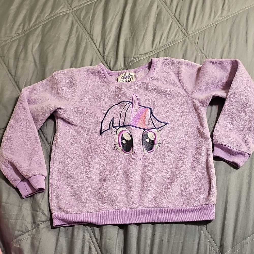 My Little Pony Lavender Fleece Top Size 4T